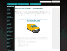 Tablet Screenshot of pakettiauto.info